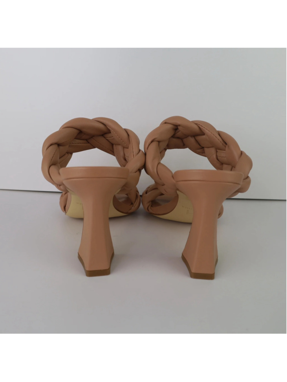 Marc Fisher LTD Hammy Sandals Womens 6.5M Natural Braided Leather Heels 0478 - Picture 11 of 15